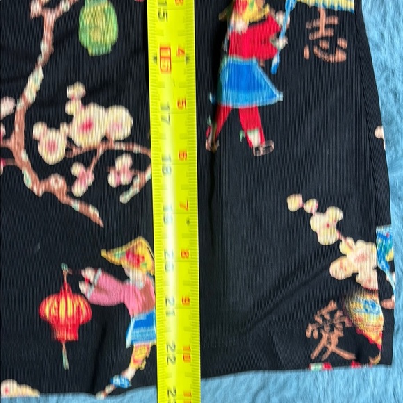 Chico's Black Oriental Print  Sleeveless 2 piece Set - Picture 5 of 7